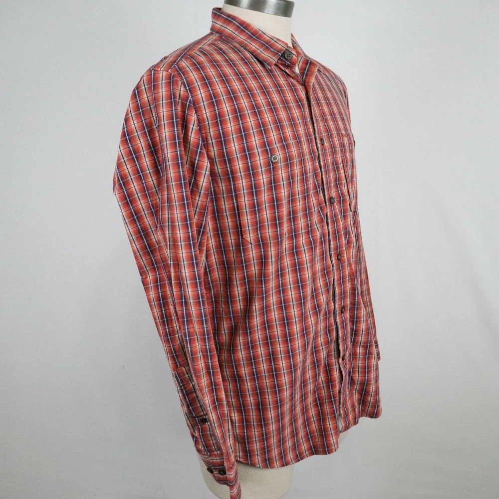 Banana Republic Shirt Mens Medium 15-15.5‎ Pocket Button Up Plaid Long Sleeve